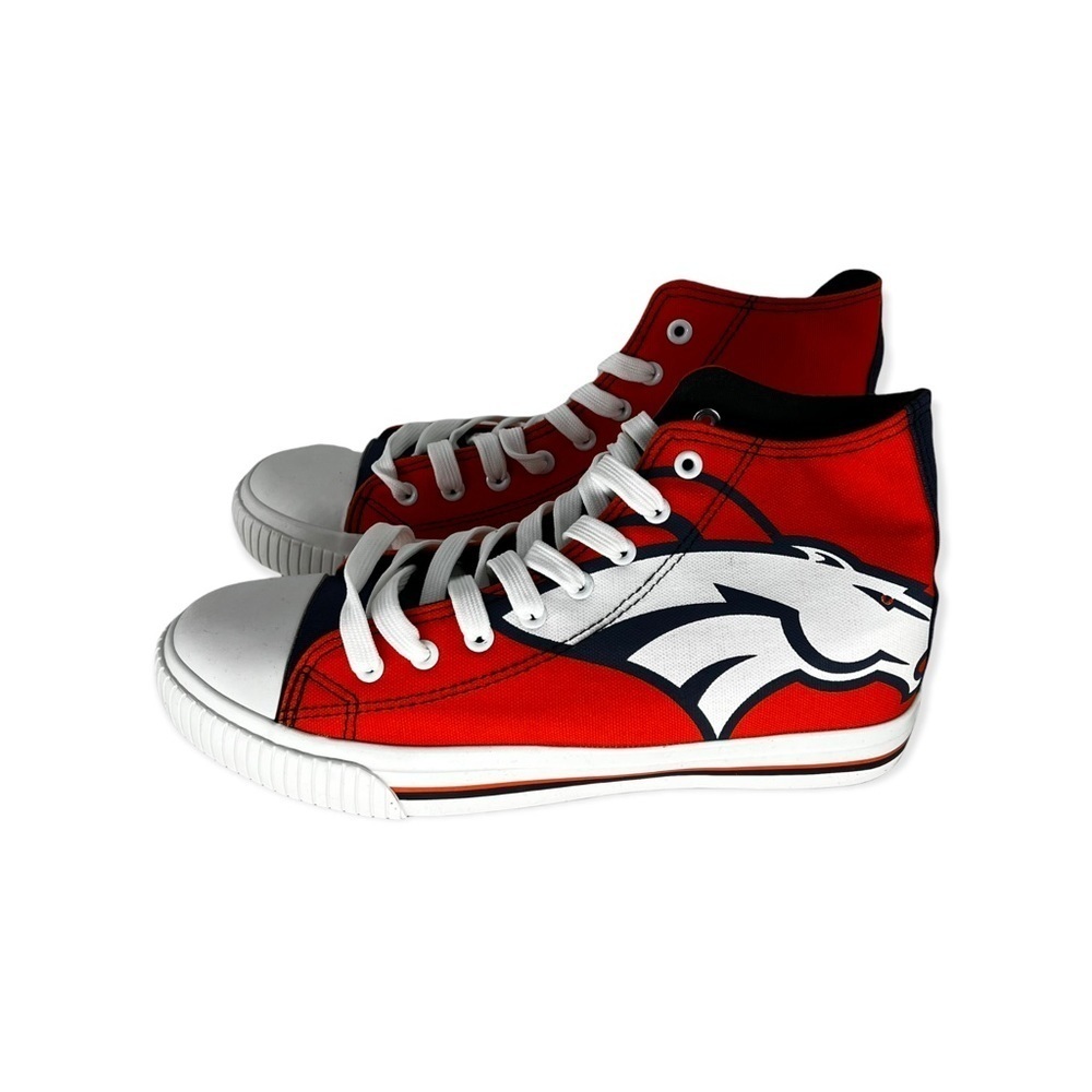 FOCO Men's NFL High Top Big Logo Canvas Sneakers - 8
